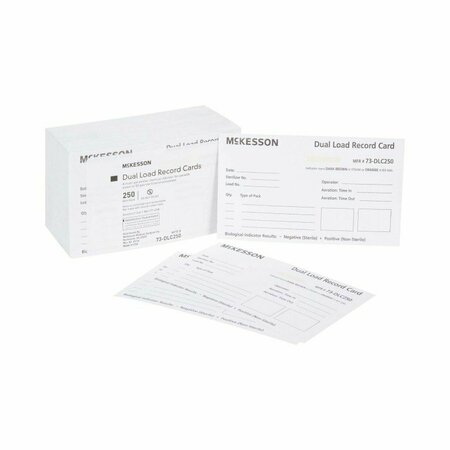 MCKESSON Sterilization Record Card, 250PK 73-DLC250